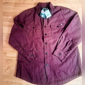 Dickies NWT Mens Flannel Lined Ducj Shirt, JACKET SZ S, M